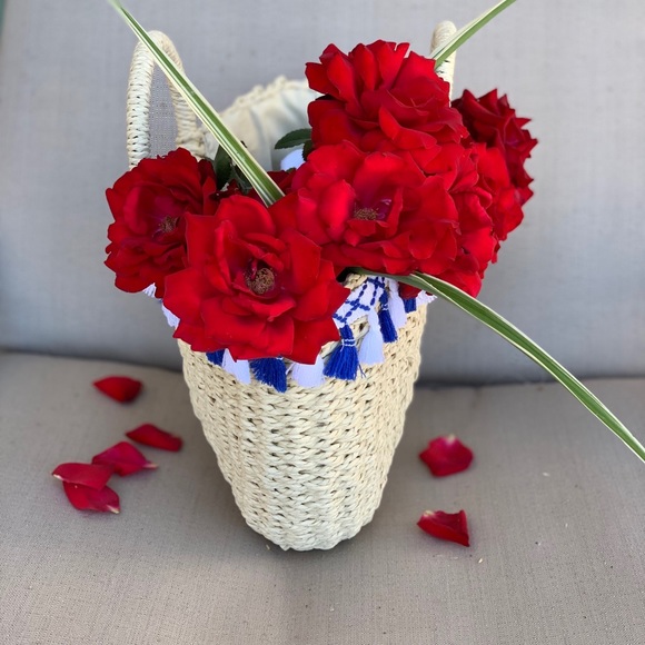 Moon Straw Bag Handmade - Picture 4 of 8